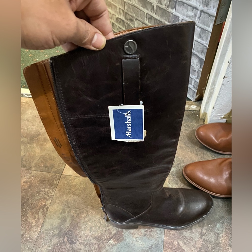 Leather Tall Shaft Boots